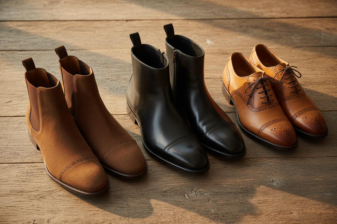 Which One to Choose: Suede vs Leather Boots vs Formal Shoes for Men