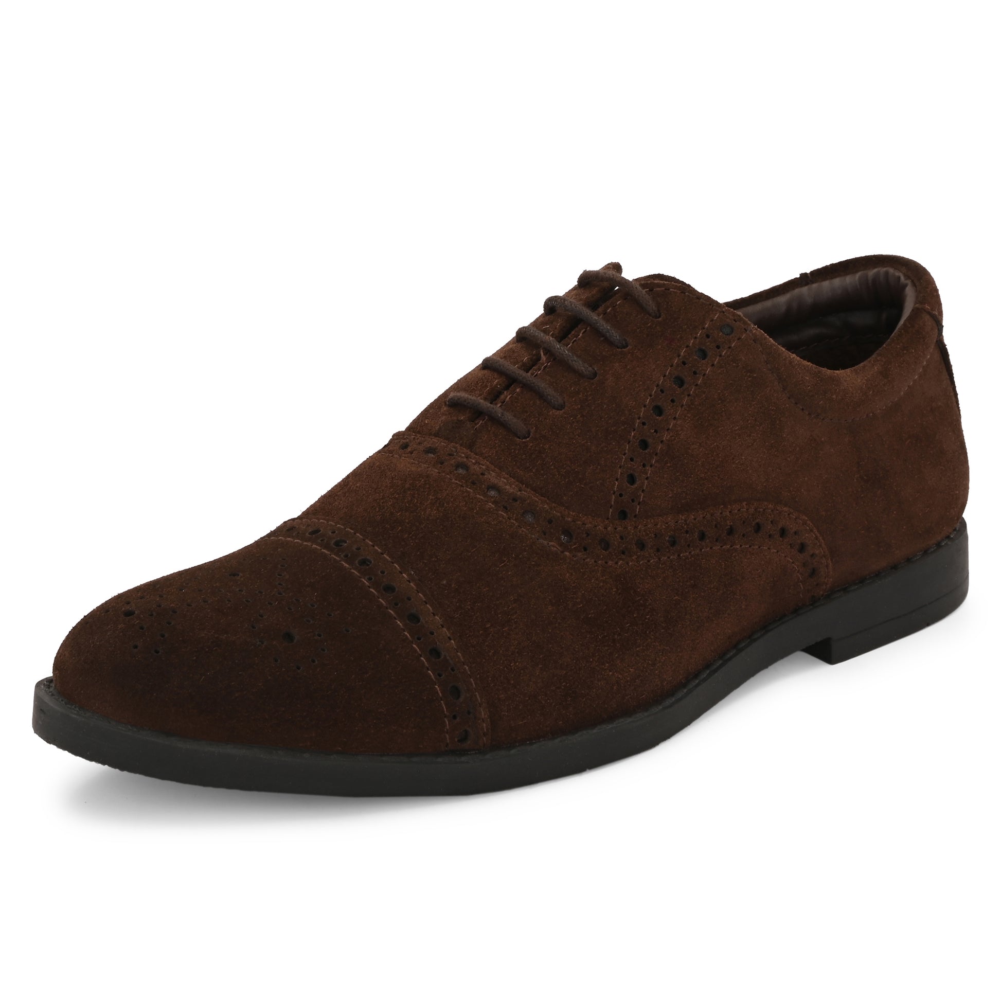 Men's Stylish Formal Alford Suede Dress Shoes - Brown Modesto Shoes Men's Stylish Formal Alford Suede Dress Shoes - Brown Modesto Shoes