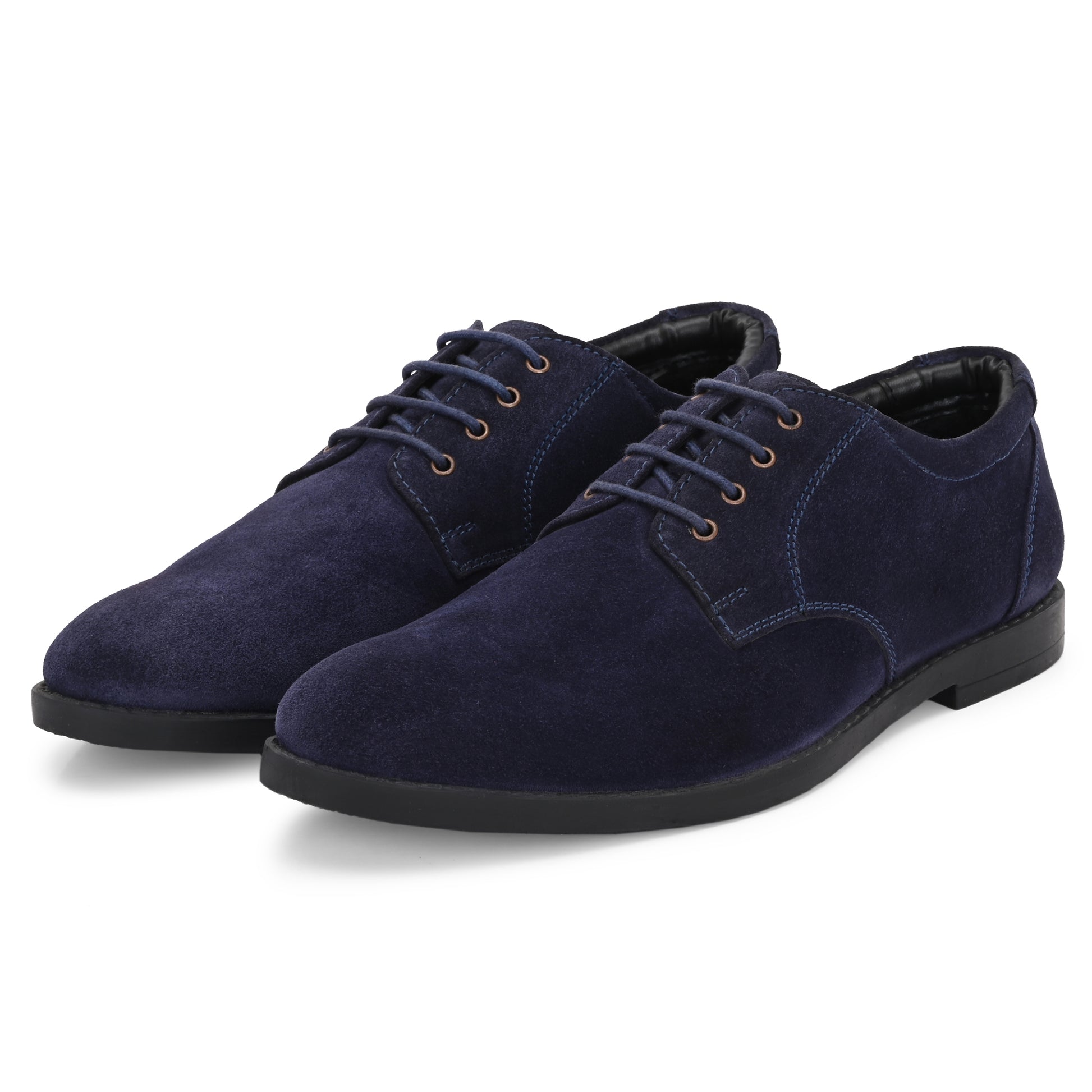 Premium Duston suede Men's Formal Dress Shoes - Blue Modesto Shoes Premium Duston suede Men's Formal Dress Shoes - Blue Modesto Shoes